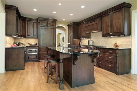 43 New And Spacious Darker Wood Kitchen Designs And Layouts