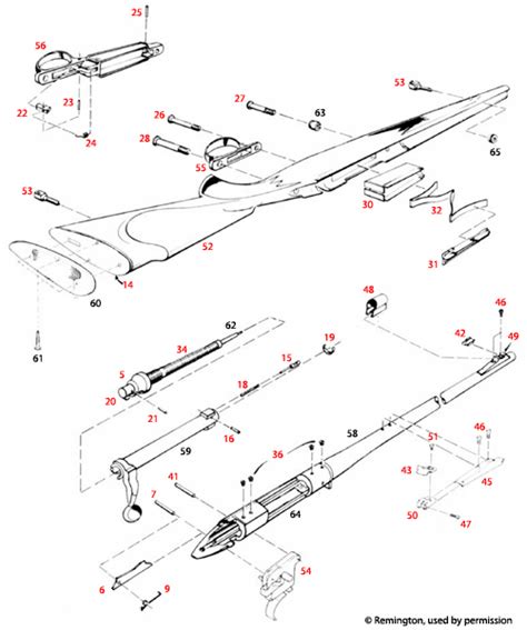 Remington Model 700 Bdl Schematic Brownells Uk