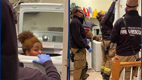 Video Teen Girl Gets Stuck In Washing Machine During Game Of Hide And