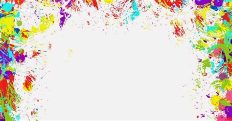 Colorful Paint Splatter Border Amazing Wallpapers
