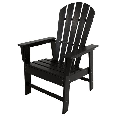 Shop a huge online selection at ebay.com. POLYWOOD South Beach Black All-Weather Plastic Outdoor Dining Chair-SBD16BL - The Home Depot
