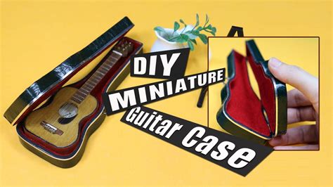 MINIATURE DIY Doll Guitar Case 미니어쳐 기타케이스 만들기 통기타 인형 집 인형 가구