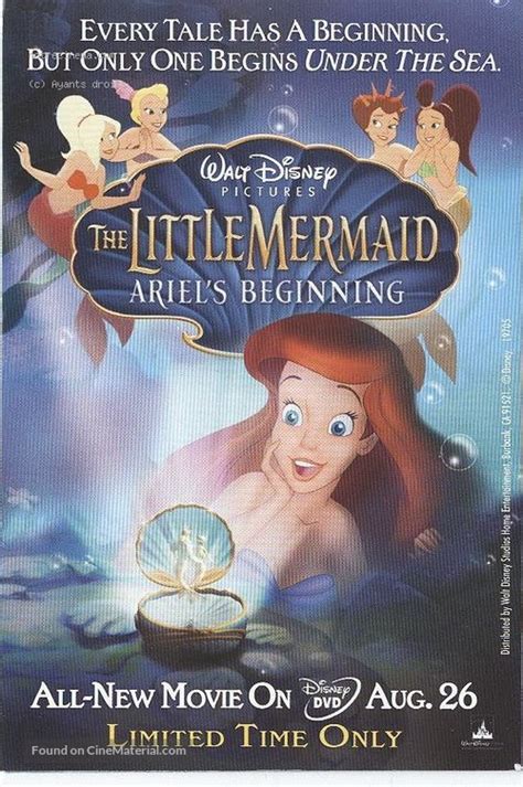 The Little Mermaid Ariels Beginning 2008 Video Release Movie Poster