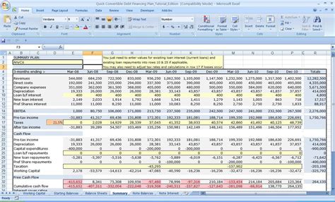 Business Cash Flow Excel Template