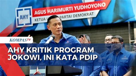 Ahy Kritik Program Pemerintah Jokowi Begini Tanggapan Pdip Saat