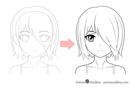 Cara Menggambar Anime Sketsa Gambar Anime Mudah Contoh Sketsa Gambar
