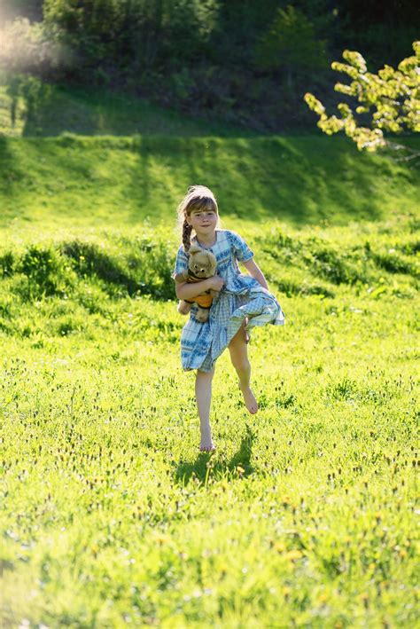 Free Images Nature Grass Walking Person Girl Sunshine Field