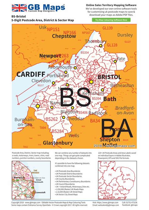Pdf Bs Bristol 5 Digit Postcode Area District And Sector Map · Bla