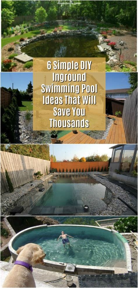 6 Simple Diy Inground Swimming Pool Ideas That Will Save