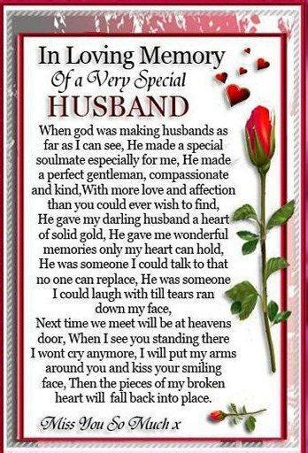 In Loving Memory Husband Quotes Quotesgram