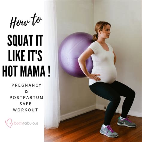 Squatpregnancyworkout Bodyfabulous Pregnancy Womens Fitness