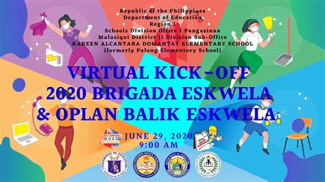 Virtual Kick Off Brigada Eskwela And Oplan Balik Eskwela 2020