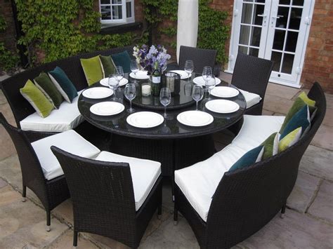 At bob's discount furniture, my buyers work hard to get the best possible deals and pass the savings on to you! Madrid Grey Rattan Garden or Conservatory 10 Seat Round ...