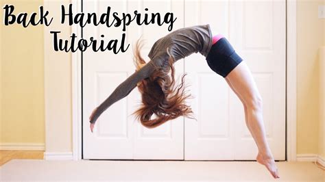 How To Do A Back Handspring Youtube