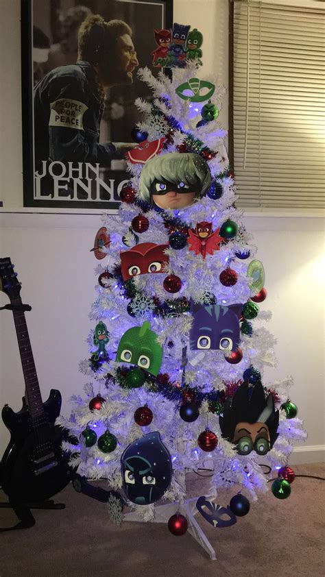 Pj Mask Christmas Tree I Made For My Son He Loved It ☺️ Super Easy To