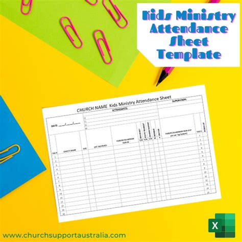 Kids Ministry Parent Sign In Sign Out Sheet Customize To Suit Your