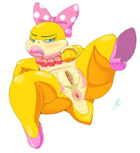 Rule 34 Anthro Anus Big Lips Blue Eyes Blush Female High Heels Koopalings Lips Looking At