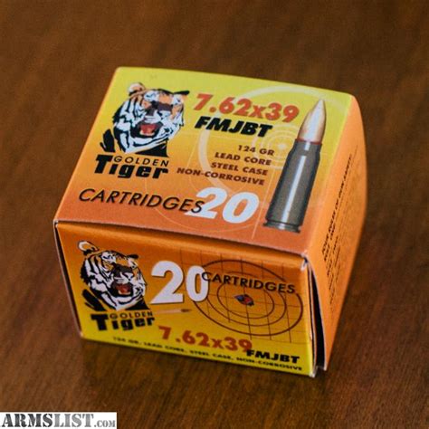 Armslist For Sale 500 Rounds Golden Tiger 762x39 Fmj Ammo Ak47 Sks