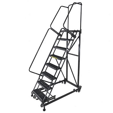 Ballymore Rolling Ladder 80 In Platform Ht 14 In Platform Dp 24 In