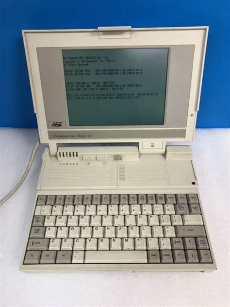 ~ Vintage Ast Premium Exec 386sx25 Laptop Computer With Ac Bad
