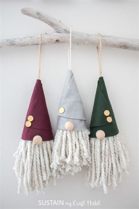 Easy Diy Gnome Christmas Ornaments Sustain My Craft Habit