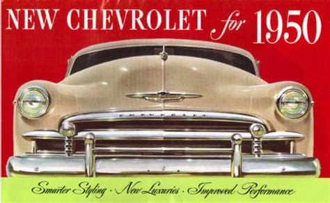 1950 Chevrolet Dealership Sales Brochure Includes Styleinefleetline