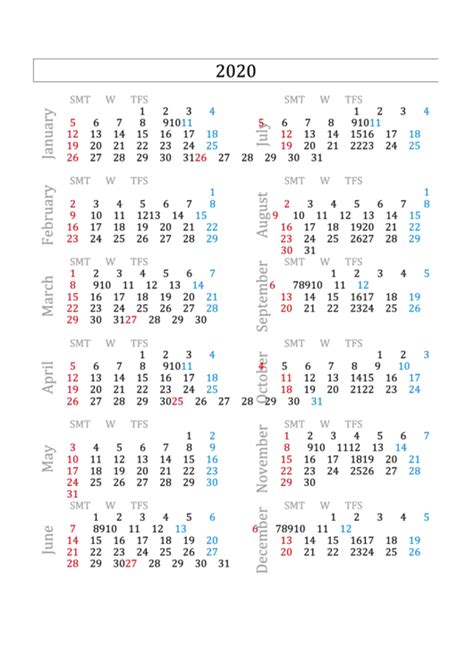 183 Yearly Calendar Templates Free To Download In Pdf