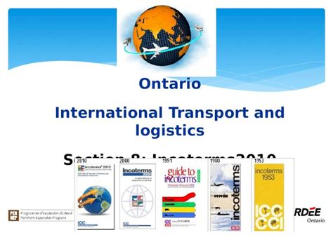 Pptx Ontario International Transport And Logistics Section 8