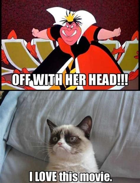 Grumpy Cat Loves Alice In Wonderland Funny Grumpy Cat Memes Cat Jokes Grumpy Cat Quotes