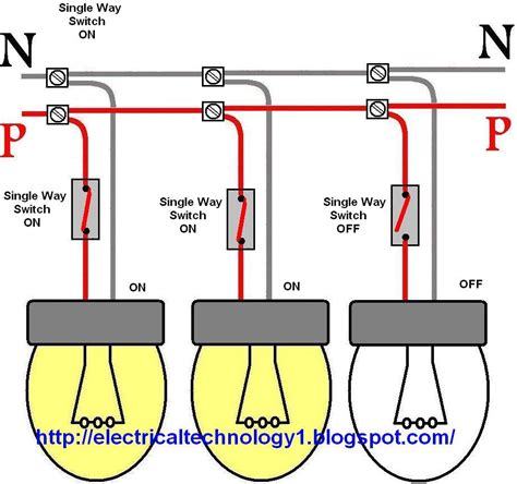 A circuit diagram of a regulator ballast is shown. Wiring a light switch: control each lamp by separately switch