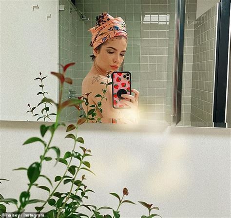 Halsey Goes Braless And Serves Up Underboob In Pink Manga Inspired