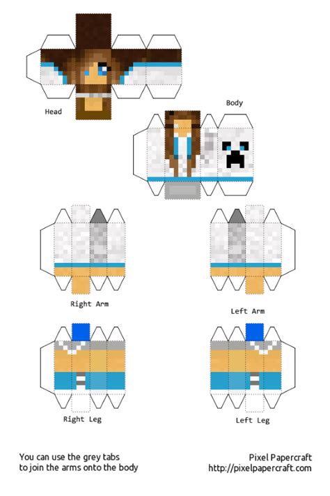 Minecraft Skin Free Printable Papercraft Templates