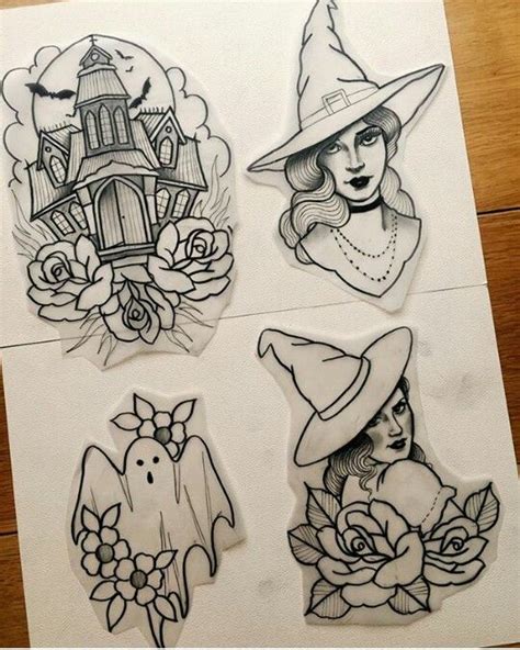 Pin By Paula Aguiar On Aquarela Spooky Tattoos Halloween Tattoos