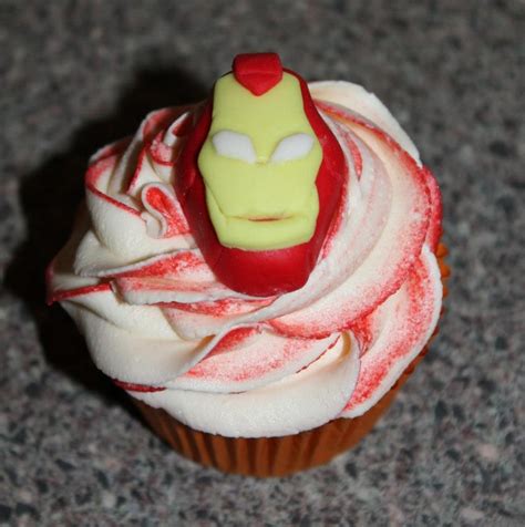 Superhero Iron Man Cupcake