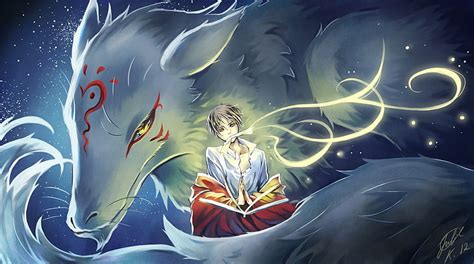 Hd Wallpaper Anime Crossover Hotarubi No Mori E Natsume Yuujinchou