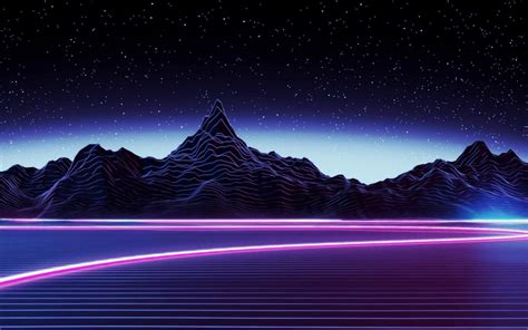 4k Neon Purple Mountain Wallpapers Top Free 4k Neon Purple Mountain