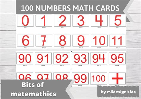 Math Dots Cards Numbers Red 218 Printable Flashcards Method Glenn