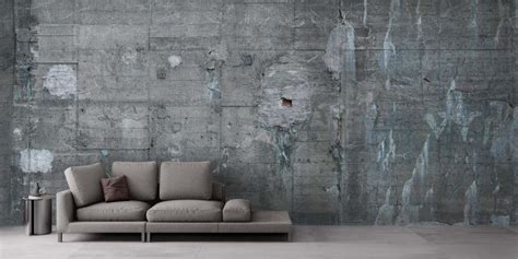 Industrial Chic Faux Concrete Wallpaper Designs And Ideas On Dornob