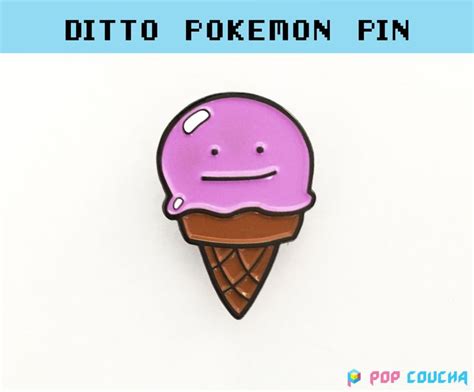 Ditto Ice Cream Enamel Lapel Pin Badge Pins Brooch Foodie Boyfriend