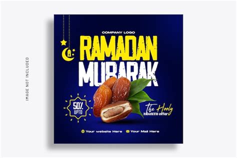 Premium Psd Ramadan Food Instagram Banner Template