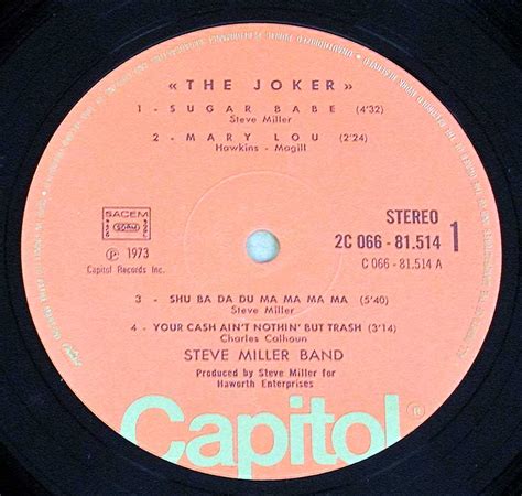 Steve Miller Band The Joker Blues Rock Gatefold Cover 12 Vinyl Album