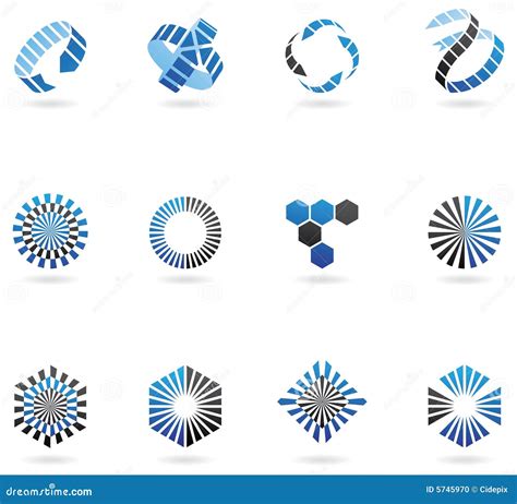 Blue Arrow Logos Stock Vector Illustration Of Abstract 5745970