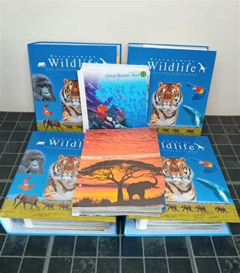 4 X Binders Of Discovering Wildlife The Ultimate Fact File Varied