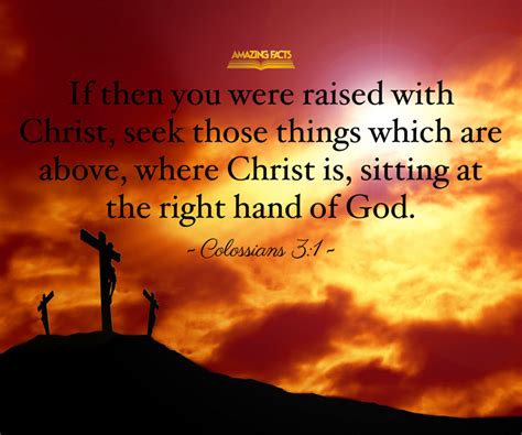 If Then You Were Raised With Christ Seek What Is Above Where Christ