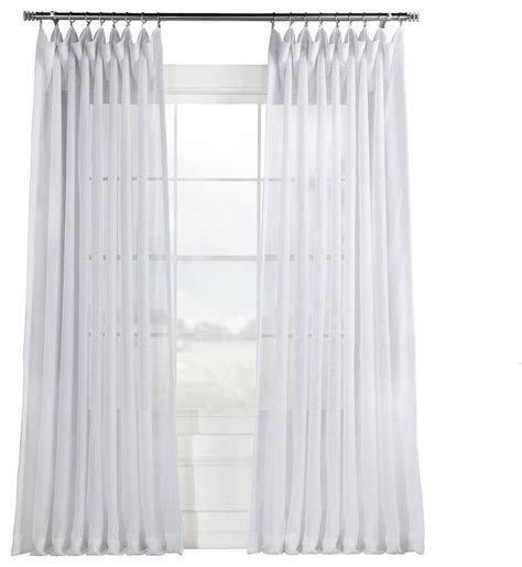 Best 20 Of Signature White Double Layer Sheer Curtain Panels