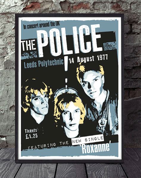 The Police Concert Music Gig Poster Sting Sumner Copeland