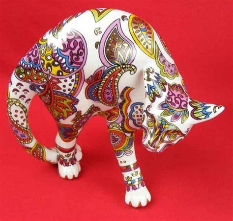 Paul Cardew Cool Catz Paisley Cat Figure