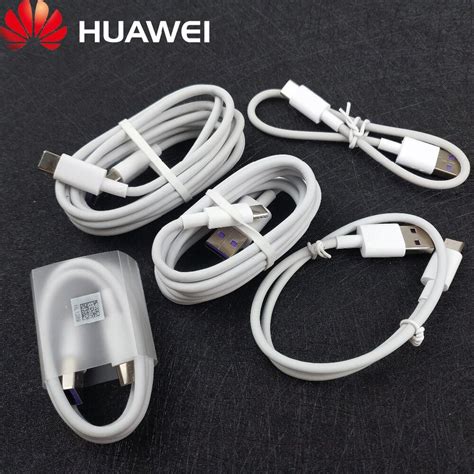 Original Huawei P20 Pro Charge Cable 5a Usb Type C White Quick Fast