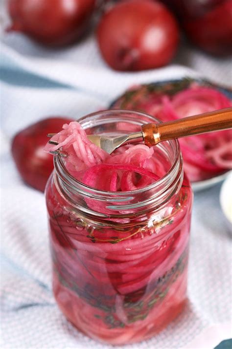 Then let the mixture rest for about 30 minutes, being sure that the onion is completely submerged. Quick Pickled Red Onions - The Suburban Soapbox | Recipe | Pickled red onions, Quick pickled red ...