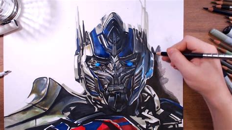 Transformers Optimus Prime Speed Drawing Drawholic